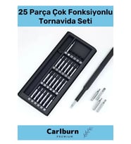 Özel Üretim Dayanıklı Mıknatıslı Laptop Gözlük Saat Mini Plastik Kutulu 25 Parça Tornavida Seti