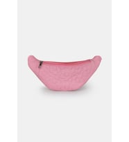 Paraşüt Kumaşlı Çiçek Kapitoneli, Suni Detaylı Kız Çocuk Bel Çantası, Pembe Kız Çocuk Bel Çantası