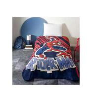 Lisanslı Spiderman Block Tek Kişilik Battaniye