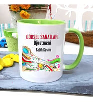 Görsel Sanatlar Öğretmenine Özel Öğretmenler Günü Hediyesi Kişiye Özel Kupa Bard