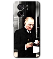 Xiaomi Mi 13T Kılıf HD Desen Baskılı Arka Kapak - Atatürk Türk Kahvesi