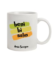 Kişiye Özel Beni Bi Salın Temalı Seramik Kupa Bardak