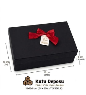 13x18x8 cm Hediye Kutusu-Siyah
