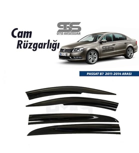 Cam Rüzgarlığı Volkswagen Passat B7 2011-2014 Arası Mügen Tip Piano Black