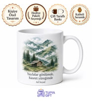 Artvinli Gurbetçiye Yayla Hasreti Kupa Bardak Artvin Hediye