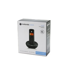 SİYAH DİJİTAL KABLOSUZ - TELSİZ TELEFON ARAYAN NO GÖRME 50 HAFIZA 300M ALAN E-201