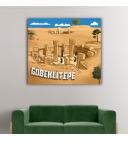 Göbeklitepe Tasarımlı Kanvas Tablo