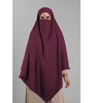 Kırmızı Pratik Hazır Geçmeli Tesettür Eşarp Krep Bağcıklı Çift Katlı Sufle Hijab 2314_31