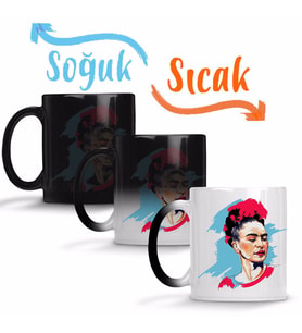 Frida Kahlo 03 Sihirli Kupa Bardak Porselen