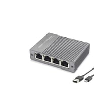 Gigabit Ethernet Switch 5 Port Type C Güç Girişli Gri HDX1414