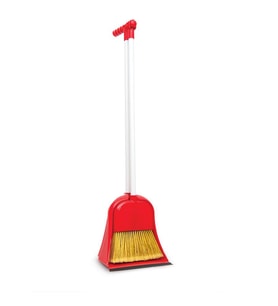Omnisoft FLR F077 Mega Hazneli Süpürgeli Faraş Takımı Kırmızı