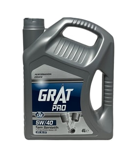 Grat Pro 5W-40 Tam Sentetik Motor Yağı 4 Litre (Acı Kahve)