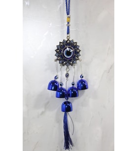 Northcity Metal Nazar Boncuğu Çan Alk3520 – 41 cm Kapı Çanı, Nazar Koruması