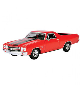 1970 Model Klasik Chevy El Camino SS 396 1:24 Ölçekli (Kırmızı)