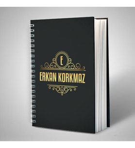 İsme Özel Şık Kapaklı Sevgili Defteri