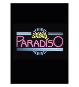 Cinema Paradiso Neon Tabela Tablo Ahşap Poster Dekoratif