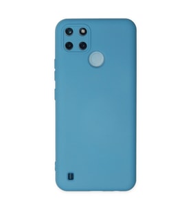 Realme C25y Kılıf Nano İçi Kadife Silikon - Mavi