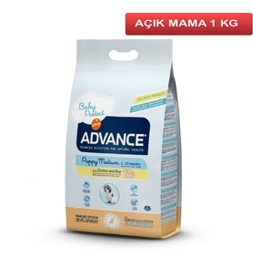 Advance Puppy Medium Tavuklu Orta Irk Yavru Köpek Maması 1 Kg AÇIK