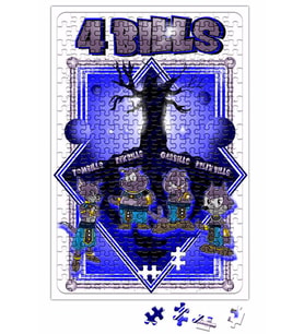 4 Bills Puzzle 240 Parça Yapboz