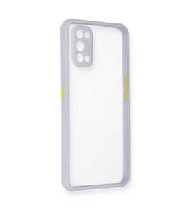 Realme 7 Pro Kılıf Miami Şeffaf Silikon - Lila