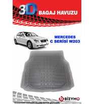 Mercedes C Serisi W203 2000-2007 3D Bagaj Havuzu Bizymo