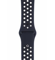 Pazariz Apple Watch Uyumlu 42-44-45 Mm Bileklik Spor Band Kordon Lacivert (Sarı)