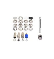 12.5mm 120set Sedef Siyah Beyaz Krom Çıt Çıt Ve Çekiç Kalıp Seti