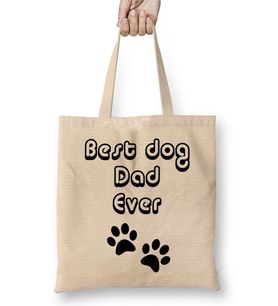 Best Dog Dad Ever 09 Bez Çanta Uzun Saplı