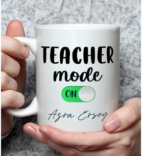 Kişiye Özel 24 Kasım Öğretmenler Günü Hediyesi Tasarımlı Kupa