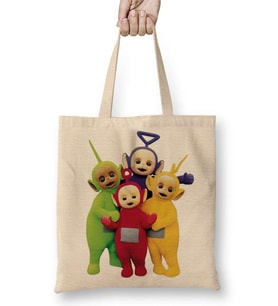 The Teletubbies 03 Bez Çanta Uzun Saplı