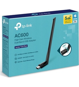TP-LINK Archer T2U Plus AC600 Yüksek Kazançlı Wireless Dual Bant USB Adaptör