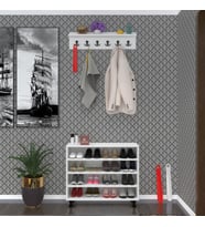 Kenzlife ayakkabılık çapula4 byz 68*080*30 kapaksız 4 raflı 16 çift ayakkabı kapasitesi