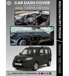 FIAT DOBLO (2015-2020) Torpido Örtüsü Ön Göğüs Torpido Koruma Tam Uyum Çatlamayı Önler Kolay Montaj