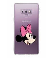 Samsung Galaxy Note 9  Kamera Korumalı Kapak Minnie Mouse Tasarımlı  Şeffaf  Kılıf