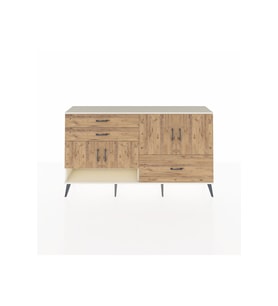 Arges Konsol 3 Raflı 3 Çekmeceli 4 Kapaklı 176x30x99 Aytaşı-Çam