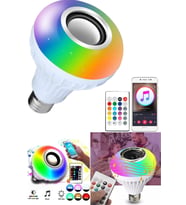 Bluetooth Hoparlörlü Uzaktan Kumandalı Rgb Akıllı Led Ampul-16 Renk Lamba