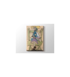 DBSanatevi Pablo Picasso - Dora Maar In A Wicker Chair Tablo 50 X 70 Cm