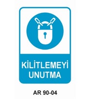 İŞ GÜVENLİĞİ UYARI LEVHASI 1 ADET PVC 21 X 29CM