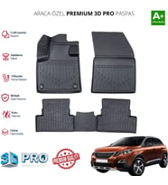 PEUGEOT 3008 ARACA ÖZEL 3D PASPAS 2017 2018 2019 2020 2021 2022 2023 2024