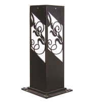 AVONNI BSU-68144-BSY-M5-K Siyah Boyalı Dış Mekan Aydınlatma E27 Aluminyum Akrilik Cam 12cm
