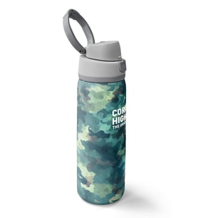 Coral High 800 ml Erkek Çocuk Nefti Kamuflaj Desenli Pipetli ve Direkt İçim Çelik Termos/Matara - 38520