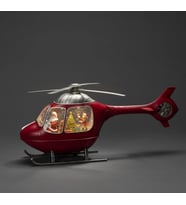 Helikopter Tasarımlı Işıklı Müzikli Kar Küresi
