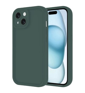 Newface Apple iPhone 14 Kılıf Viera Silikon - Koyu Yeşil