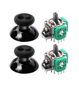XBOX One Analog Motor Topuz Seti 2+2 One - One S/X - Series S/X Uyumlu Siyah Buz Mavi Mavi (Siyah)