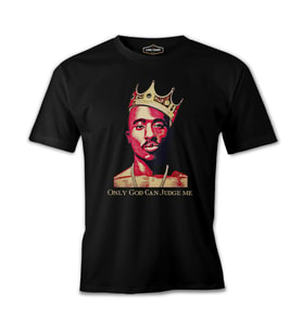 Tupac Shakur - Judge Siyah Erkek Tshirt