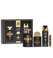 Lattafa Pride Al Qiam Gold EDP 100 ml + EDP 20 ml + Deodorant 200 ml Unisex Parfüm Seti