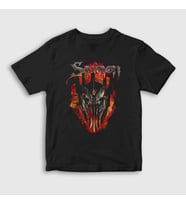 Presmono Unisex Çocuk Siyah Sauron 1 Yüzüklerin Efendisi Lord Of The Rings T-Shirt 487248tt