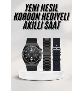 Mey İthalat® Çok Tercih Edilen Akıllı Saat Amoled Ekran Nabız Sensörü Gps Uyumlu Adımsayar