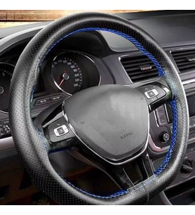 Hyundai Accent Era Oto Direksiyon Kılıfı Mavi Dikiş Estetik Görünüm Yüksek Kalite