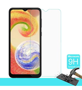 Microsonic Samsung Galaxy A04 Tempered Glass Cam Ekran Koruyucu (Renksiz)